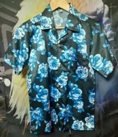Crows クローズ アロハシャツ 加東秀吉 青薔薇柄 Mサイズ