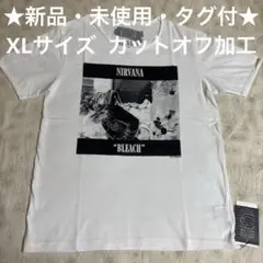 Nirvana BLEACH Tシャツ XL ホワイトカットオフ デッドストック