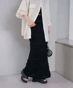kastane フリルタイトスカート
