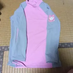 ラッシュガード JM ピンク グレー