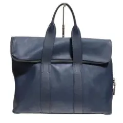 フィリップリム レザーハンドバッグ hour bag アワーバッグ 紺/ネイビー