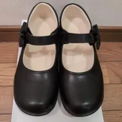 黒いリボン付きフォーマルシューズ　23cm