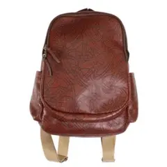 【極美品】ヴィヴィアンウエストウッドバックパック リュック アーサー　レザー　茶