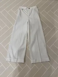 ROPE コットンワイドパンツ　ホワイト