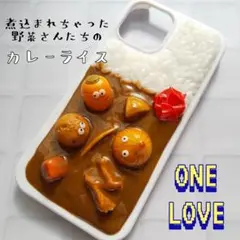 カレーライス　スマホケース　フェイクフード　食品サンプル　iPhoneケース