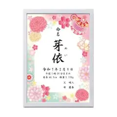 【翌日発送】選べる12種Ⅱ 世界に一つだけの命名書