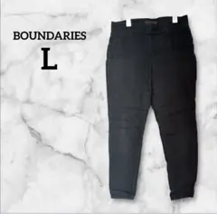BOUNDARIES 【L】レディースパンツ ブラック 黒 七分丈