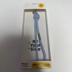 Hamee iFace フォーンチャーム ハンド ストラップ 紐 ペールブルー