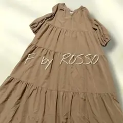 美品✨F by ROSSO　イージーケアティアードボリュームワンピース