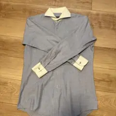 水色 長袖ビジネスシャツ M
