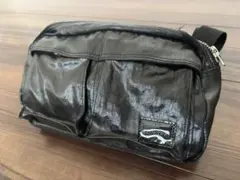 PORTER ブラック ナイロン ショルダーバッグ