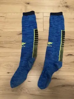 ペナルティ ストライプソックス 青