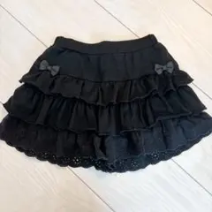 フリルキュロット(ブラック/110cm)