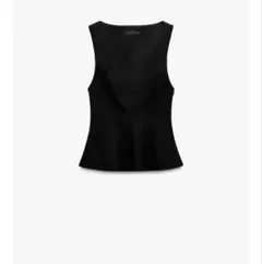zara ペプラムトップス