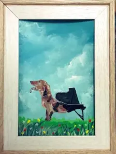 絵画　不思議な世界のピアノ　MICCHAN作