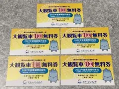 【5枚】ミラージュランド大観覧車1回無料券