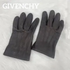 GIVENCHY ジバンシー ダークブラウン レザー 手袋 ユニセックス