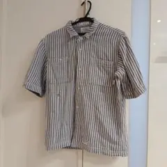 WTAPSストライプ 半袖シャツ