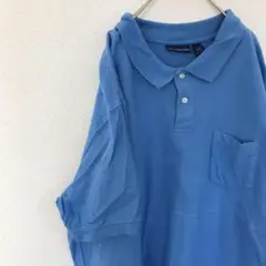 USA古着 johnashford オーバーサイズ ポロシャツ 水色