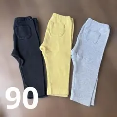 ユニクロ リブレギンス 80 セット