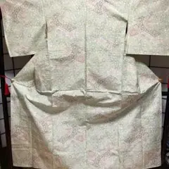 ［5159］紬 唐草吉祥文様 単衣 正絹 着物