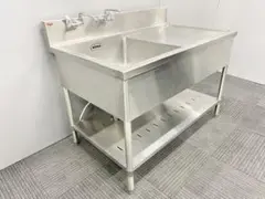 ◆K392◆自社便対応地域あり◆業務用 マルゼン製 1槽 作業台付シンク 流し台
