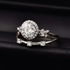 ?新品未使用?高級モアッサナイト リング 1.0ct38
