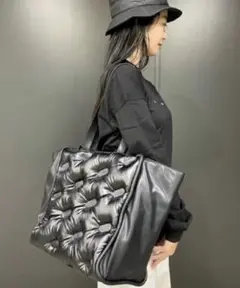 【新品タグ付き】DIESEL コーテッドパファーナイロントートバッグ