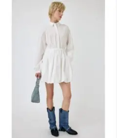 MOUSSY BALLOON シャツ ドレス