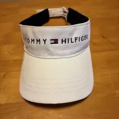 TOMMY HILFIGER ゴルフホワイト バイザーマーカー跡訳あり
