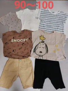 半袖　Tシャツ　半ズボン　ハーフパンツ　90cm　95cm　100cm