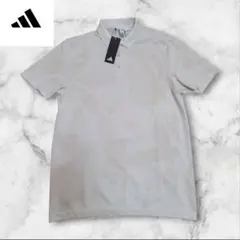 【新品未使用!!】adidas ゴルフポロ 総柄ホワイト S