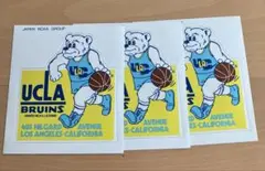 UCLA BRUINS バスケットボール ビンテージステッカー　3枚