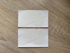 NIKE SB ロゴステッカー 2枚セット ホワイト