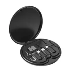 変換アダプター セット タイプC iPhone マイクロB USB 黒