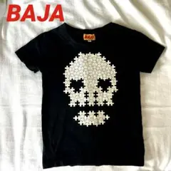 【BAJA 】パズルスカルTシャツ バックプリント キッズ 120cm 黒