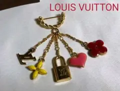 ルイヴィトン ブロッシュスウィートモノグラム LV 5連アイコンフリンジブローチ