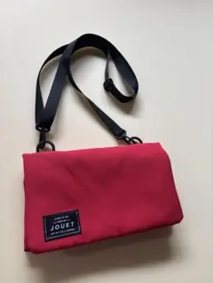 JOUET 赤 多機能ショルダーバッグ　サコッシュ