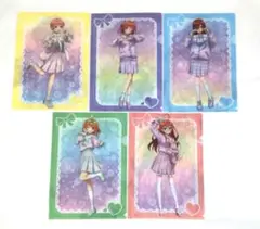 五等分の花嫁 ＊クリアファイル ゆめかわせいふくver. 全5種セット
