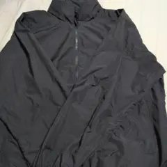 ナイロン ウィンドブレーカー 黒(無印良品)