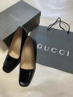 hawaii直営店購入*GUCCI グッチ 黒パンプス ミュール