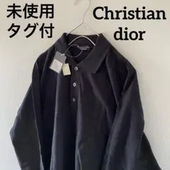 christiandiorクリスチャンディオール襟付きスウェットトレーナーLl黒