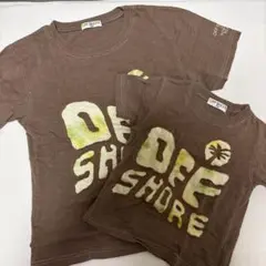 OFF SHORE Tシャツ 150 ブラウン