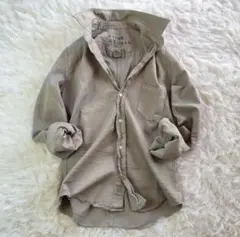 【値下げ☆】Frank & Eileen ダメージ加工シャツ グレー XXS