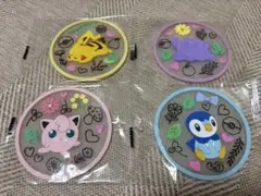 【値下げ】ポケモン クリアラバーコースター4種セット♡【新品】