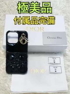 極美品 Dior iPhone13 Pro ケース ブラック 黒 エナメル 完売