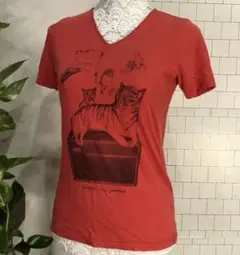 SWEATu0026TAILORING プリントTシャツ ★レッド サイズXS