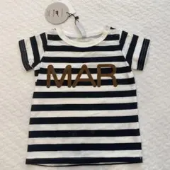 マルーク maarookプリントボーダーTシャツ