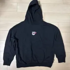 VANS ブラックパーカー M バックプリント