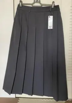 GU プリーツミディスカート 08 dark gray L サイズ　美品